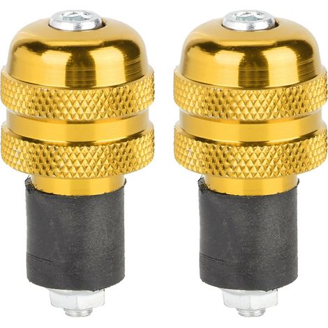 Poignées de guidon moto 22mm, embouts de guidon moto accessoire (Doré) (1/5)