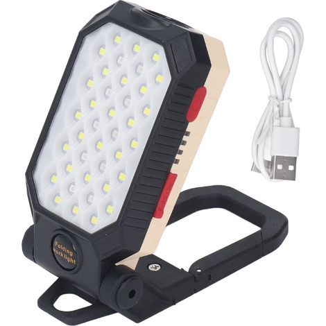 Kabellose COB-LED-Taschenlampe mit 1000 Lumen, USB-aufladbar, für Mechaniker, Camping, Wandern und Notfälle im Freien (1/5)