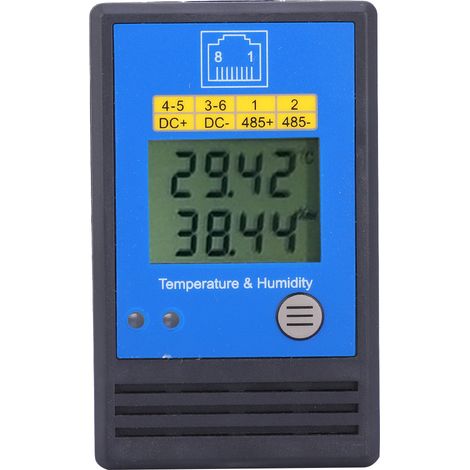 Capteur Température Humidité POE RS485 Affichage LCD Montage Mural Magnétique Haute Précision pour Salle Serveur Atelier (1/5)