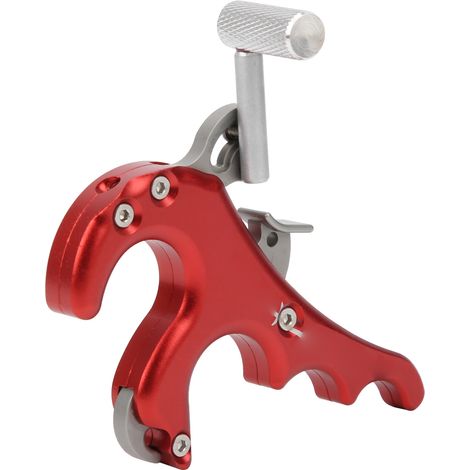 Accessoires pour arc à poulies : déclencheur métallique, poignée à quatre doigts, étrier de pouce, accessoires rouges