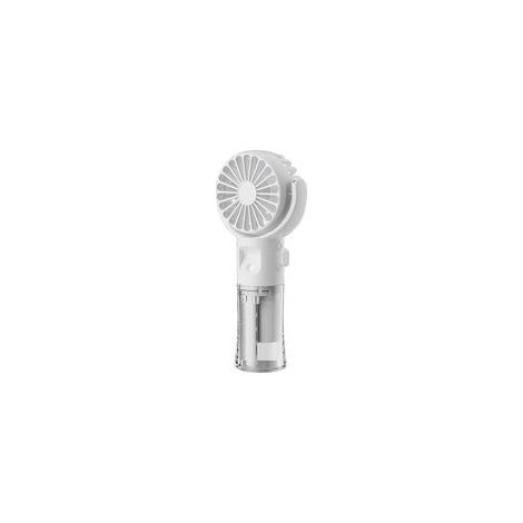 Ventilateur portable, mini ventilateur portable avec brumisateur, ventilateur rechargeable USB à 4 vitesses, petit ventilateur de bureau léger, ventilateurs de bureau pour l'intérieur (idéal pour les