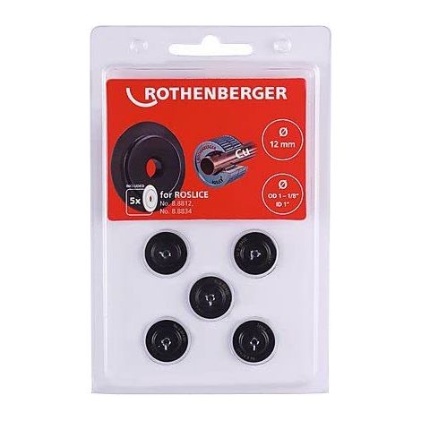 ROTHENBERGER Ruota  da taglio  per  ROSLICE 12mm,  1.1/8",  5 pezzi  -  088840D