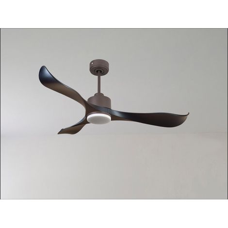 Ouray de Klassfan - Ventilateur de plafond et destratificateur moteur DC Blanc pales bois noir 45 à 55 m² OurayDC4P7Bk178 (1/5)