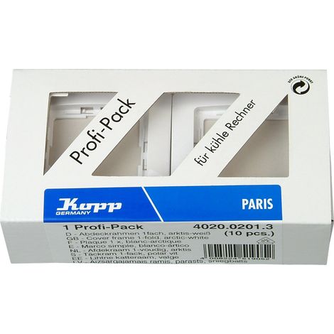 1FACH RAHMEN PARIS WEISS 10ER PACK