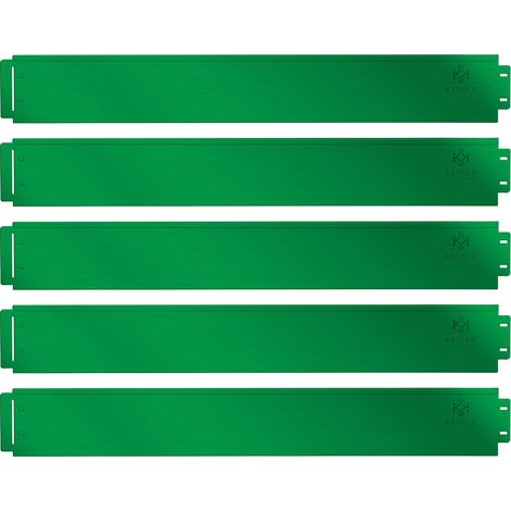 KESSER® Rasenkante Beeteinfassung Beetumrandung 5m 10m 15m 20m 25m 30m 35m 40m 45m 50m 100x14cm oder 100x18cm Beetbegrenzung Rasenbleche Mähkante Grün / Länge 5m - Höhe 18cm (1/5)