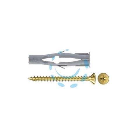 TASSELLO IN NYLON CON VITE "FU-V" - ø mm.8x50 vite mm.4,5x60
