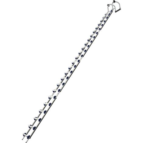 Tubesca Comabi – Échelle de toit 6.30M 2453739 – Entraînement renforcé pour tuiles – Bandes antidérapantes – 30% plus légère que l'aluminium (1/10)