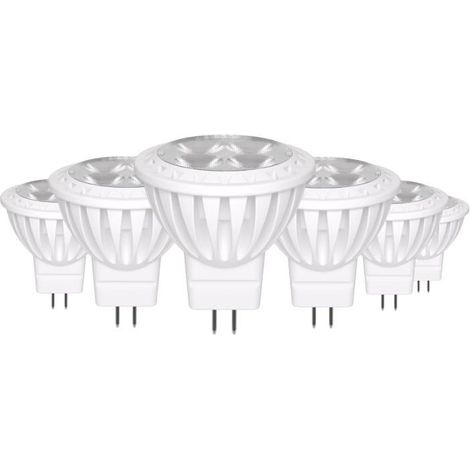 Ampoules LED GU4 MR11 non dimmables, lot de 6, 12 V, 3 W, remplace les ampoules halogènes de 30 W, 6 000 K, 540 lm, AC/DC 11-14 V (1/4)