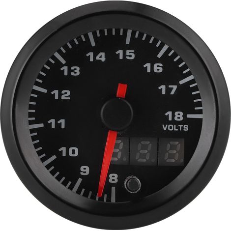 Voltmètre numérique digital 52mm 2in LED 7 couleurs pour voiture course 12V (1/5)