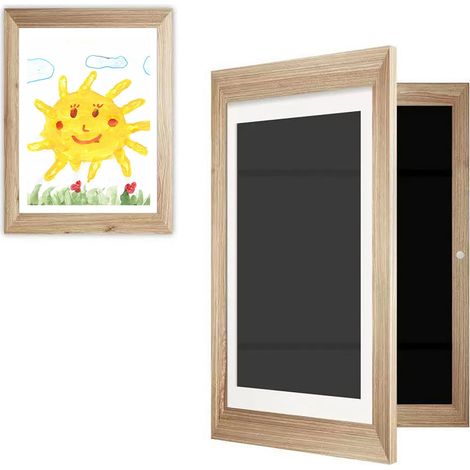Cadre photo en bois pour enfants, cadre décoratif pour œuvres d'art, lot de cadres pour enfants (1/5)