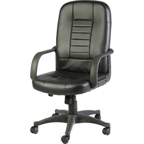 Silla con Ruedas - Sillón de Oficina Negro