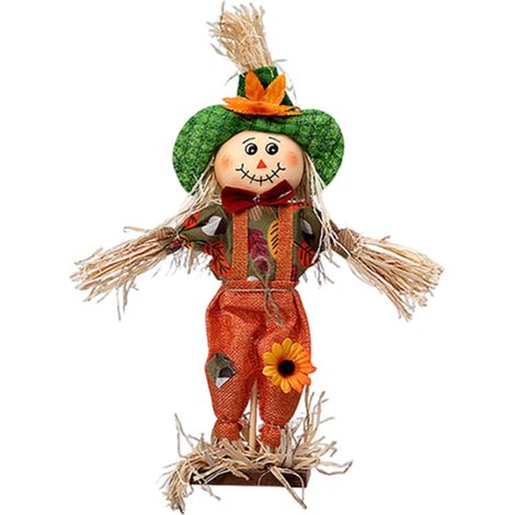 Epouvantail - Décoration Automnale Extérieure Intérieure - 35 cm - Pour Porche Jardin Fenêtre - Sans Marque - 1 Pièce (1/5)