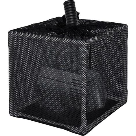 Boîte de filtración de lavabo con tecnología anticolmataje, bolsa filtrante con soporte para pompa de lavabo de 25 cm, plástico/tissu