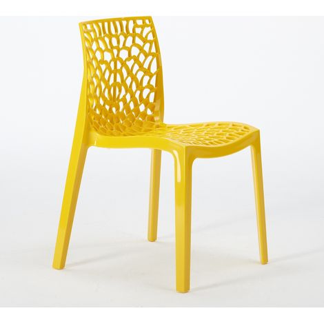 Sedie Cucina Bar Gruvyer In Polipropilene Impilabili Grand Soleil - Giallo