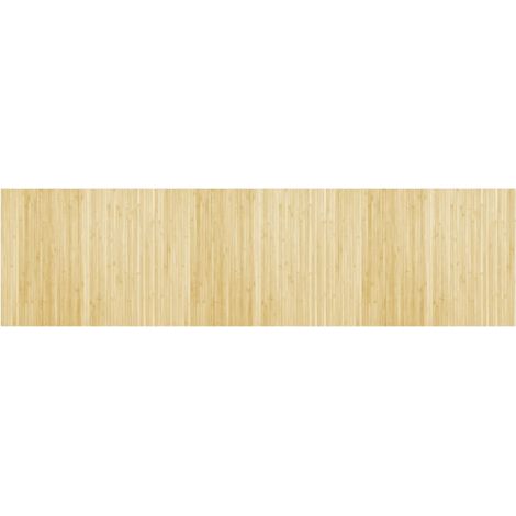 Tapis de sol，Tapis rectangulaire naturel clair 80x300 cm bambou CFW185541 (1/5)