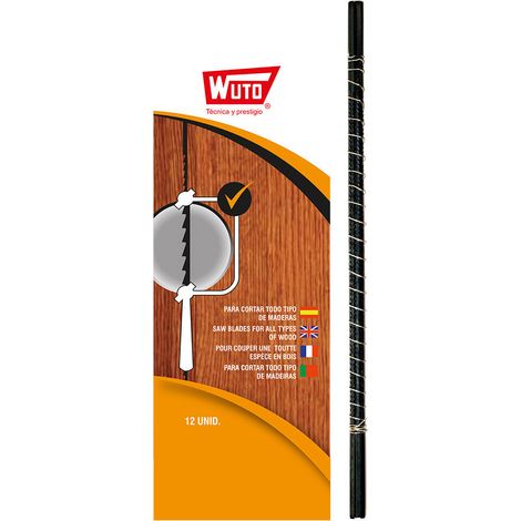 Scie à chantourner pour bois 8/13cm 18TPI (Blister 12 unités) - WUTO (1/3)