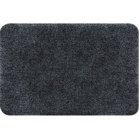 Alfombra de baño acrílica BRIZZOLO 55x65cm Negro Spirella