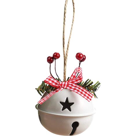 Cloche De Noel - Ensemble De 6 Pièces En Métal Fer - Décoration Suspendue Pour Arbre De Noël - Ornement Festif Intérieur Et Table