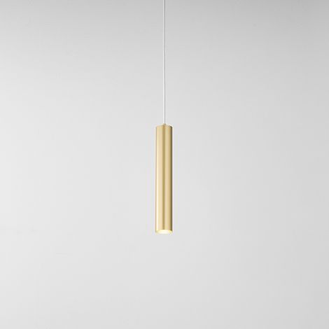 Sospensione Minimal Shot Metallo Oro 1 Luce Gu10 Ip20 (1/2)