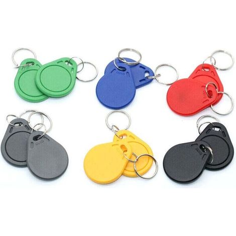 Lot de 5 Badges RFID 13.56Mhz Programmable MCT Android UID modifiable Puce CUID Vert,de (1/4)