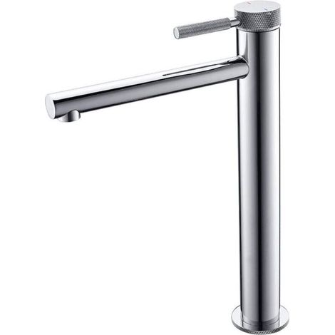 Robinet de lavabo Robinet d'évier surélevé Eau chaude et froide Double commande d'une seule main Type de siège - Chromé (1/5)
