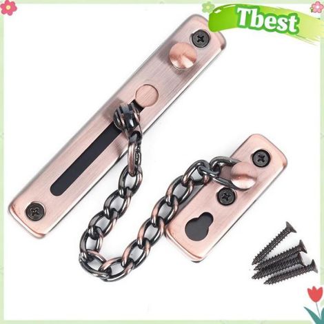 Serrure À Chaîne - Chaîne De Porte En Acier Inoxydable - Pour Ouverture Partielle De Porte D'Intérieur - 27,5 cm - 1 Pièce (1/5)