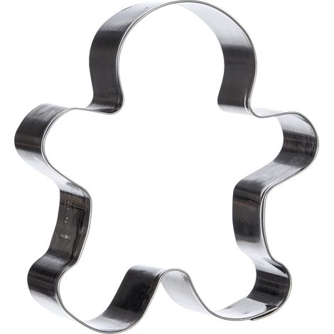 Staedter Stampino per Biscotti a Forma di Pan di Zenzero, 9,5 cm, Acciaio Inossidabile, Argento, 9.5 cm (1/2)