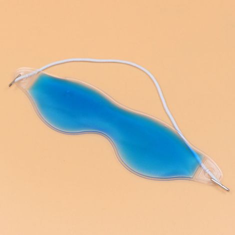 Masque de nuit confort et ajustable – Doux, Réglable, Sans parfum, Bloque la lumière pour atténuer les cernes, Bande élastique, Bleu, 1 pièce (1/5)