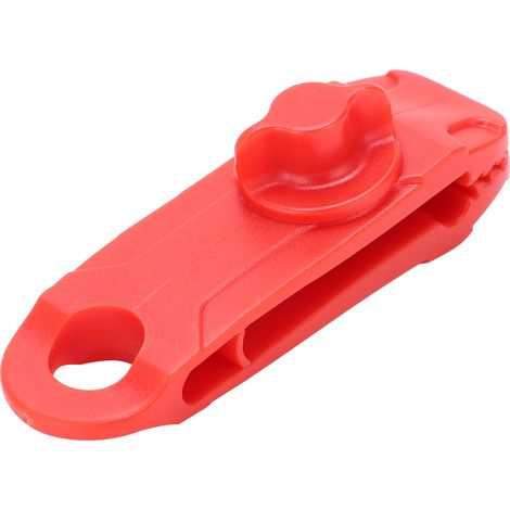 Clip de fixation coupe-vent pour tente de camping, auvent et bâche en plastique (rouge) (1/5)