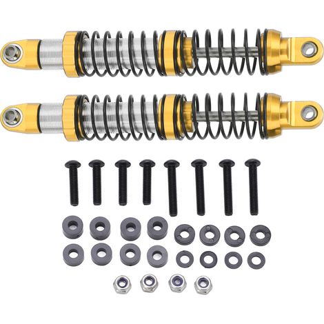 1 Paire d'amortisseurs métalliques 102mm avant/arrière pour véhicules radiocommandés Axial SCX10 1/10, pièces de rechange RC (1/5)