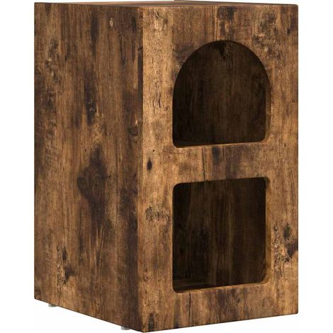 Maison Exclusive - Comodino Rovere fumé 29,5 x 33,5 x 50 cm Legno multistrato