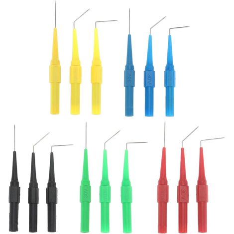 Lot de 15 sondes de test de multimètre pour diagnostic électrique automobile et test de circuit (1/5)