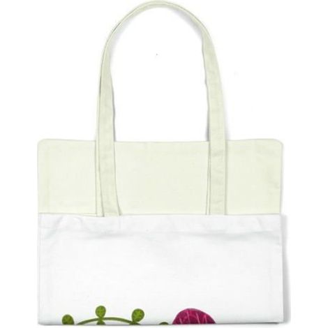 Sac Shopping - Tote Bag Coton - 34 x 40 cm - Bandoulière 30 cm - Réutilisable - 1 Pièce (1/4)