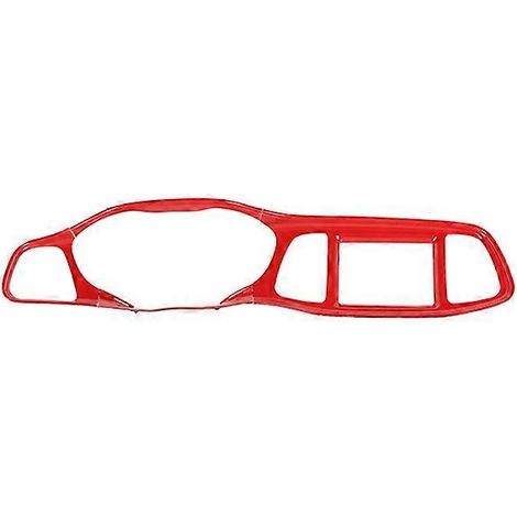 Cache décoratif pour tableau de bord central BAWA pour Dodge Challenger 2015+ - Autocollants ABS pour panneau de console centrale (1/5)