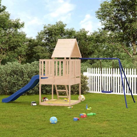 Parque infantil de exterior madera maciza de pino vidaXL (1/5)