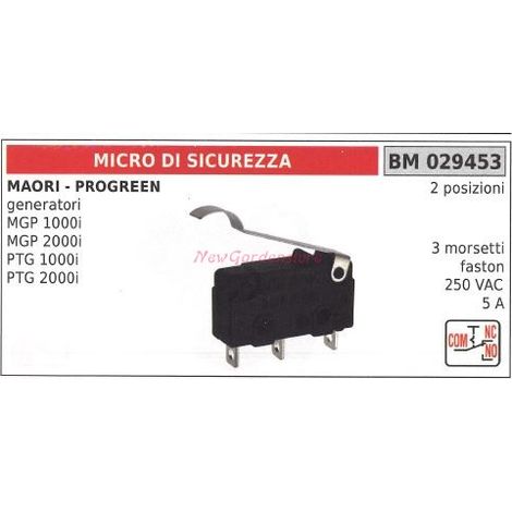 Microinterruptor de seguridad MAORI MGP PTG 1000i 2000i generador 029453