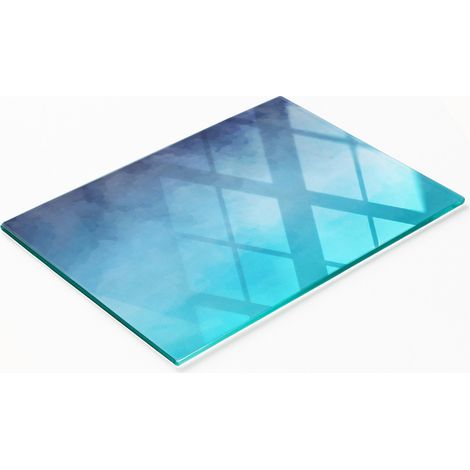 Robustes und stilvolles Küchenbrett aus gehärtetem Glas mit Rauchglas-Optik, 80 x 52 cm (1/5)