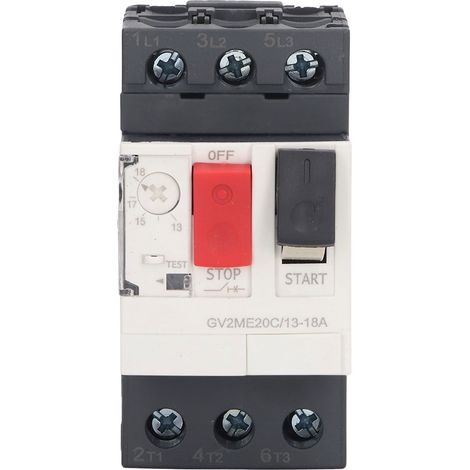 Disjoncteur moteur 3P protection surcharge 13-18A GV2-ME20C interrupteur manuel démarreur AC 690V bouton (1/5)