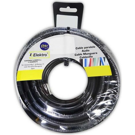 Cavo elettrico edm 3 conduttori nero 15 metri (1/2)