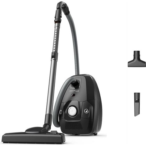 Rowenta RO6136 Green Force Max Silence, Aspirapolvere a Traino, 4,5 L, Motore Potente 900 W, 65 dB(A), Design Compatto, Aspirapolvere Silenzioso e Ecologico con Filtro Hepa e Allergy Kit (1/5)
