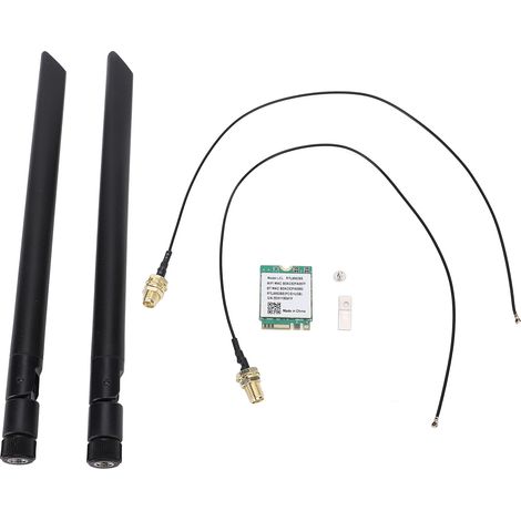 Carte WiFi M.2 WiFi6 1800Mbps Bluetooth 5.2 réseau sans fil RTL8852BE pour antenne externe Linux (1/5)