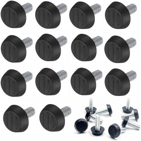 Set mit 22 verstellbaren Möbelfüßen – M8 x 23 x 27 mm – Schrauben für Stuhlbeine, Starlight – Keyoung (1/4)