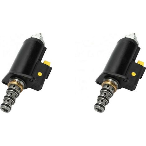 2 x 24V Magnetventile 1119916 111-9916 SKY5P-12-D für CAT 320 200B 320D 320C Hydraulikbaggerpumpen (1/5)