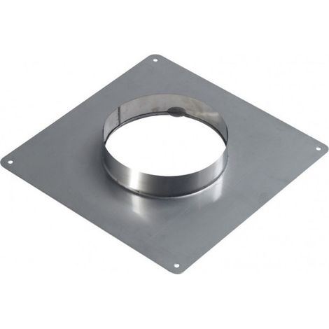 Dichtungsplatte aus Edelstahl D110mm - 350x350 mm