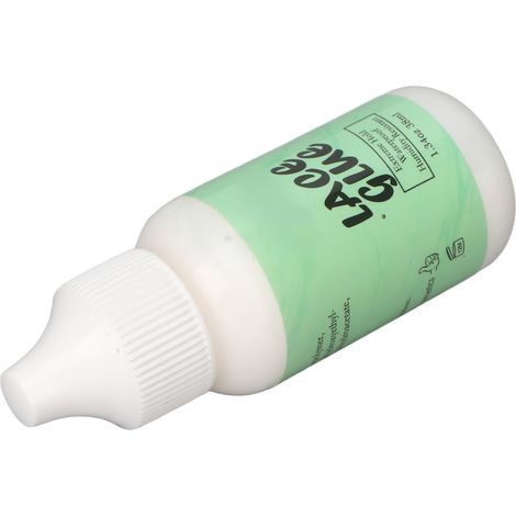 Colle pour perruque en dentelle 38 ml, imperméable, résistante à l'huile, sans latex, transparente, pour peaux grasses et sensibles. (1/5)