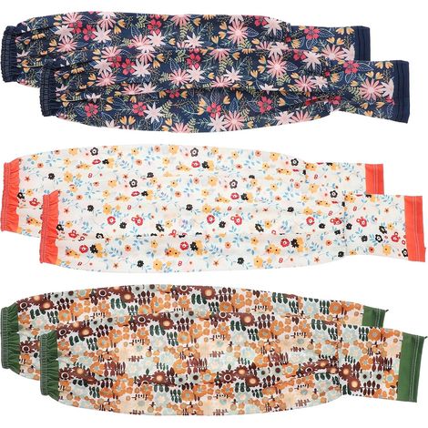 3 Paare Kratzfeste UV Schutz Armstulpen für Damen aus