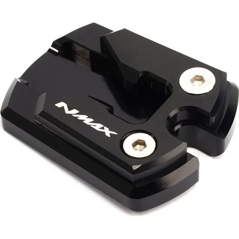 Béquille latérale (noire) pour moto YAMAHA NMAX N-MAX 155 125 NMAX155 NMAX125 2015-2019 : plaque d'extension, support et repose-pieds maxpower (1/4)
