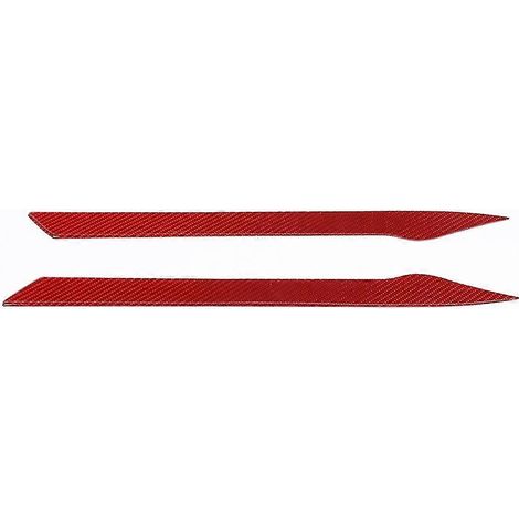 Auto Armlehne Box Innendekoration Abdeckung Trim Aufkleber für Ram 1500 2018-2022 Zubehör, Carbon Red (1/5)