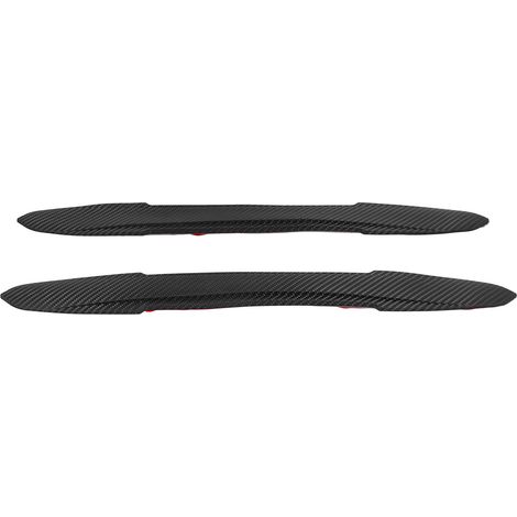 2 bandes adhésives protection pare-chocs voiture, style fibre carbone, anti-rayure coin carrosserie porte (1/5)