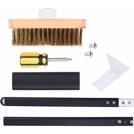 Brosse de Four à Pizza, Brosse en Laiton de Nettoyage de Four à Pizza, Brosse de Gril en Laiton, Grattoir de Gril Brosse de Four Professionnelle, Nettoyeur de Poils en Laiton Grattoir en Acier